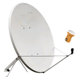 ANTENA TV SATELITAL KU 90 CM + LNB 4K UHD UNIVERSAL