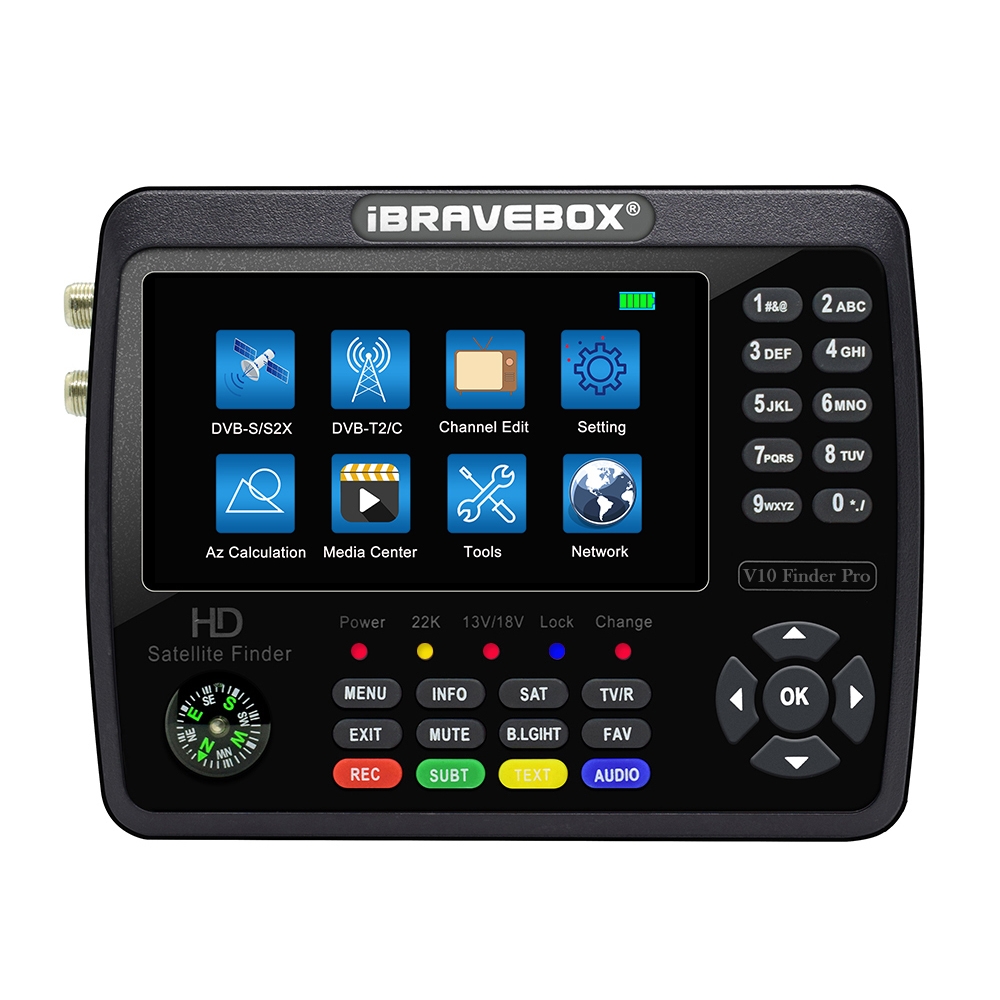 SATFINDER DIGITAL iBRAVEBOX V10 FINDER PRO S2 + T2 + C HIBRIDO - Imagen 2